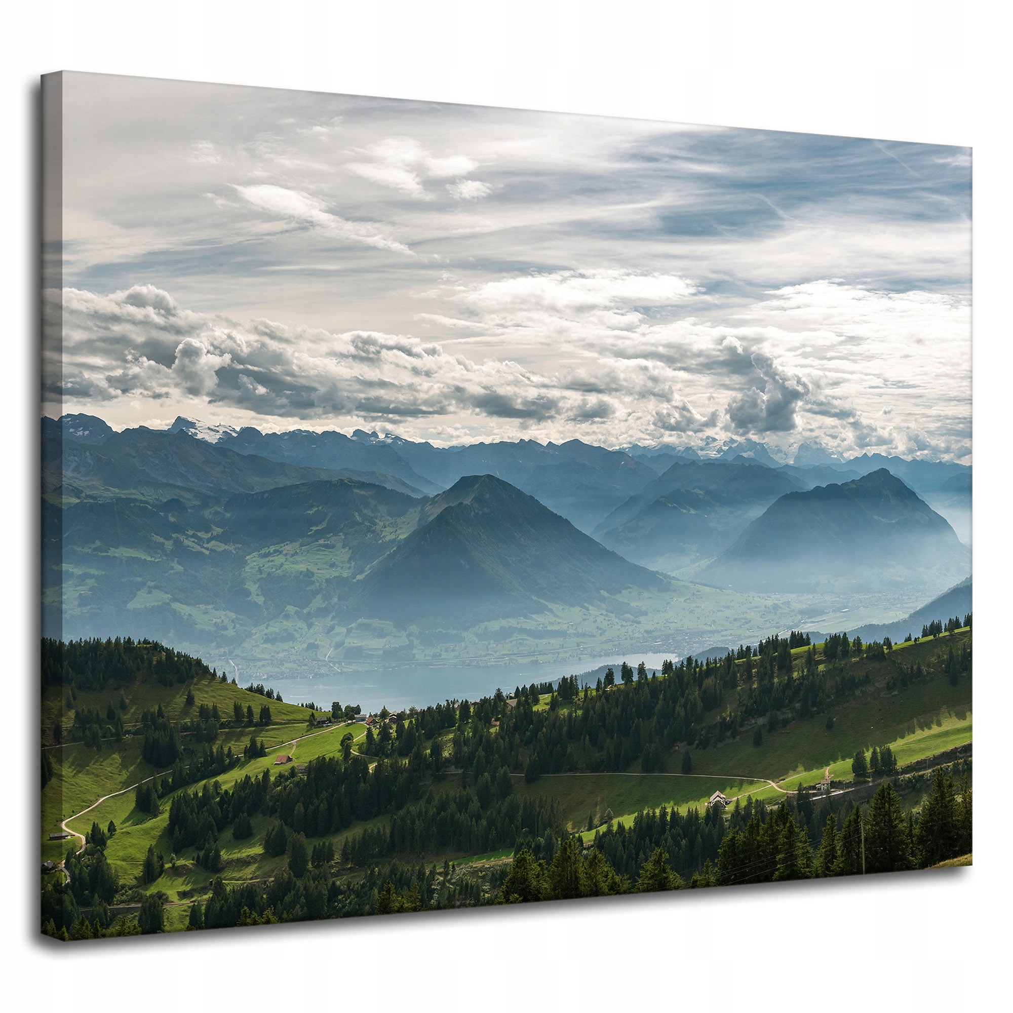 Obraz na plátně Hory Mraky Příroda Lesy Příroda 100x80 cm