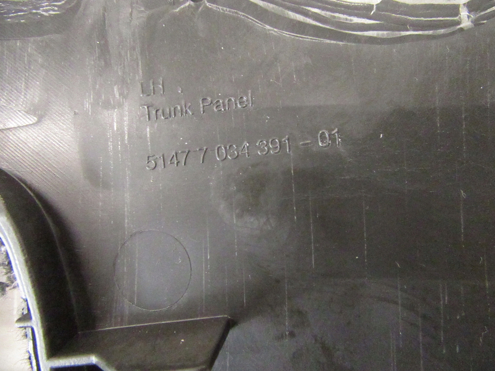 cover upholstery boot side left left rear part BMW X5 e53