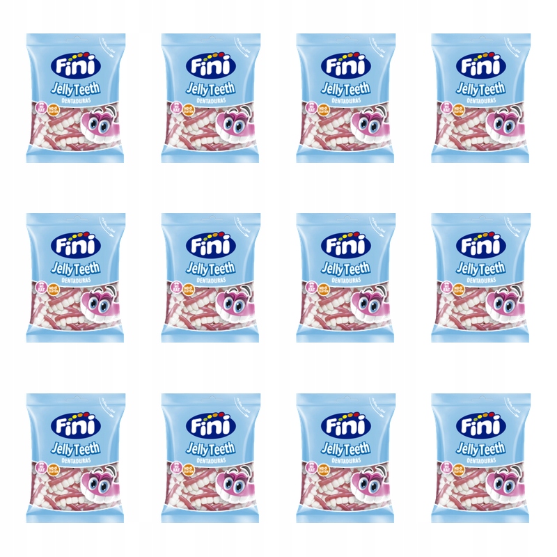 Fini Želé Bonbony Jelly Teeth 90 g X12