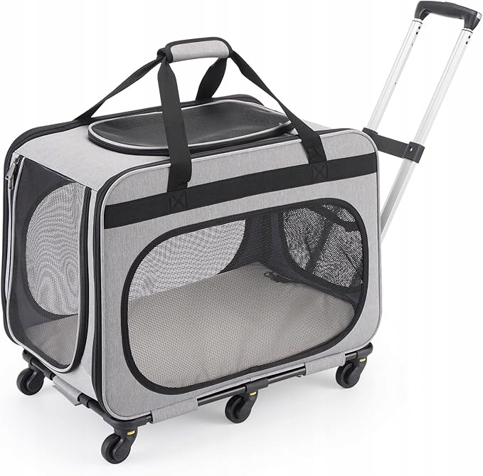 Levně Nosítko přepravka pro domácí zvířata s vyjímatelnými kolečky