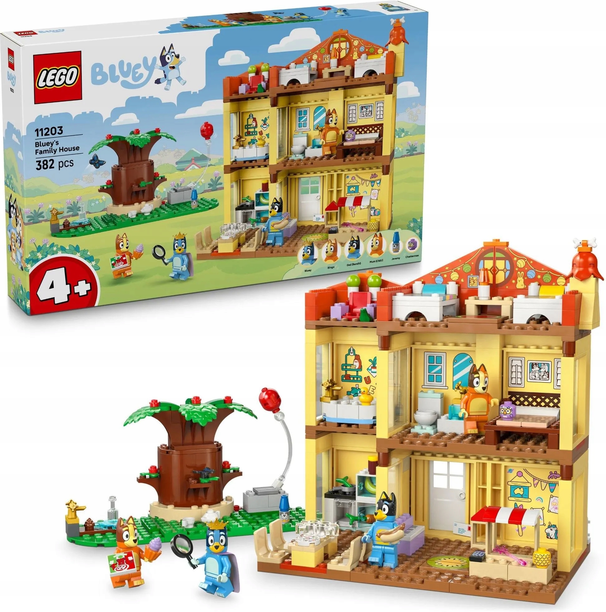stavebnice Lego Bluey 11203 Rodinný dům Blue