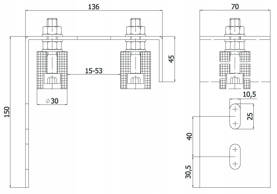 ROLKA PROWADZĄCA do BRAMY ROLKI fi 30 mm KĄTOWNIK EAN (GTIN) 5903636550626