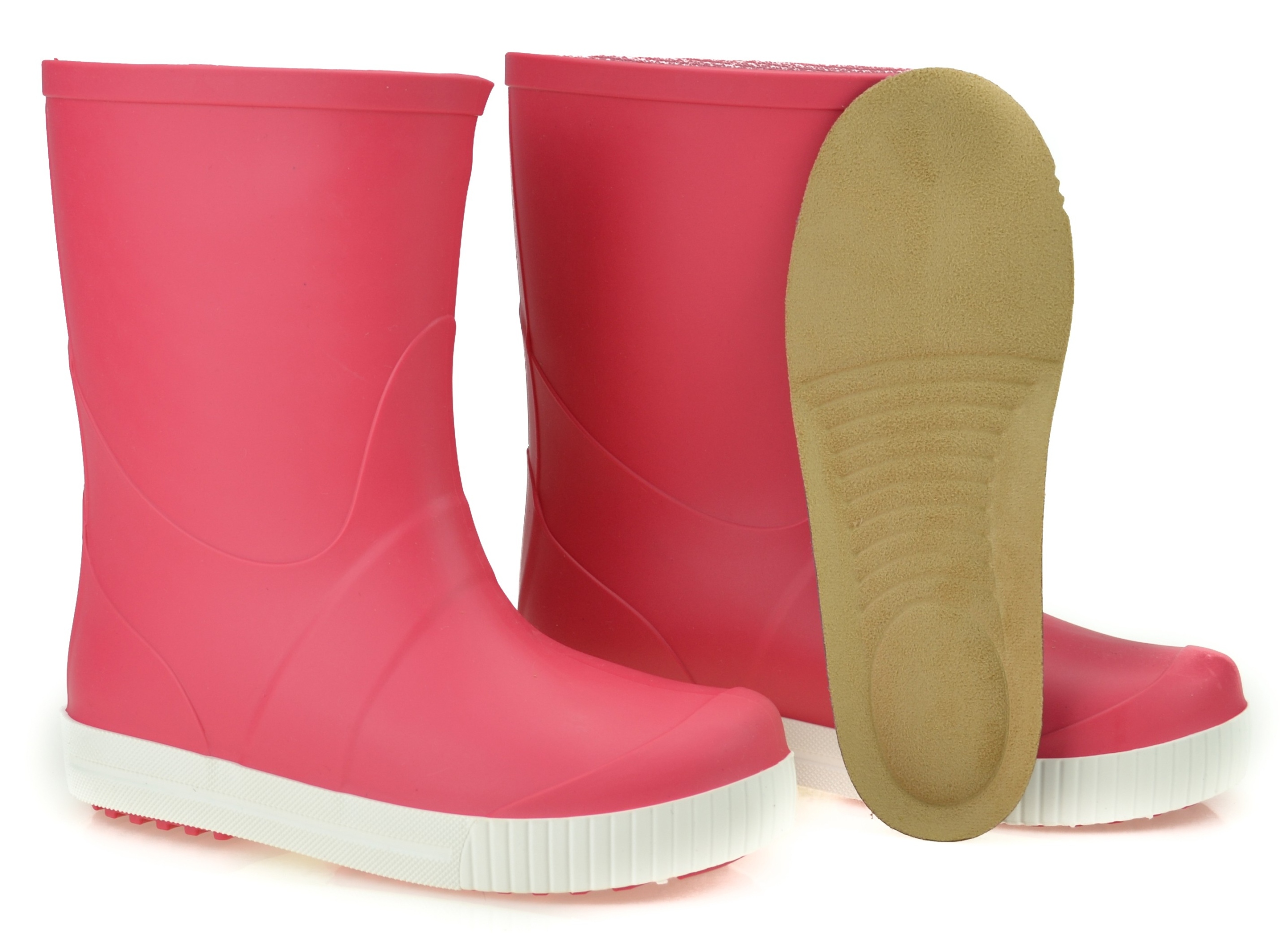 KALOSZ WAVE wkładka oddychająca kolor MALINOWY 31 Materiał tworzywo sztuczne