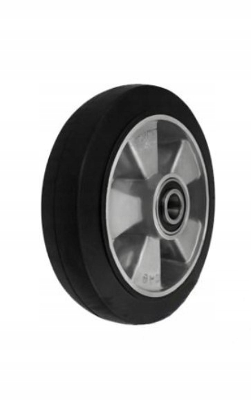 Koło fi. 200 mm aluminiowo-gumowe, nośność 300 kg.