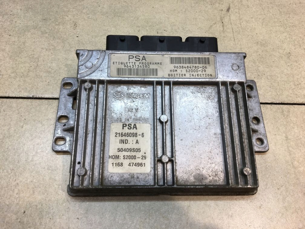 control unit of the engine CITROEN XSARA II 1.4 9638484780