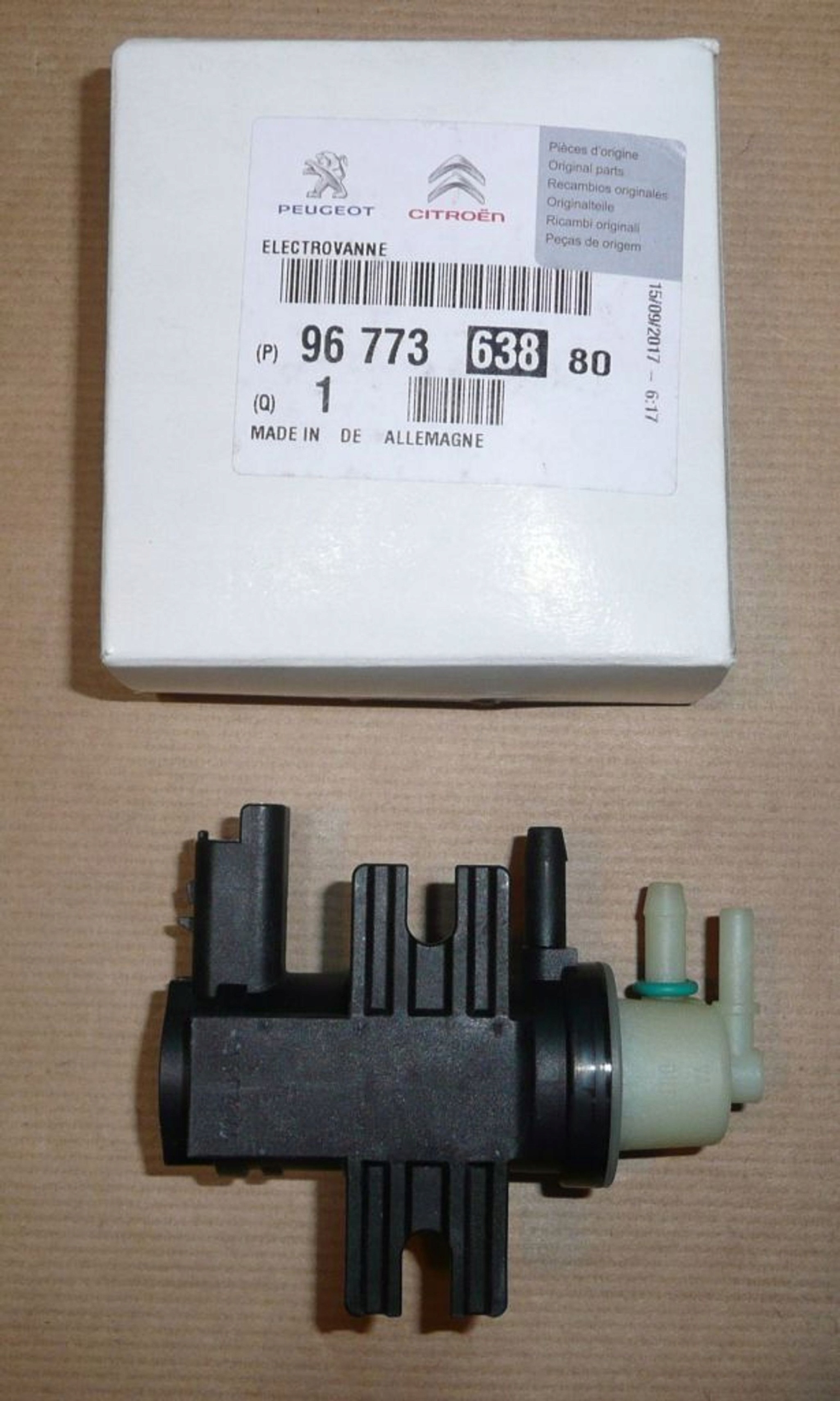 Elektroventil Turbo C 4,P208 1.6HDI 9677363880
