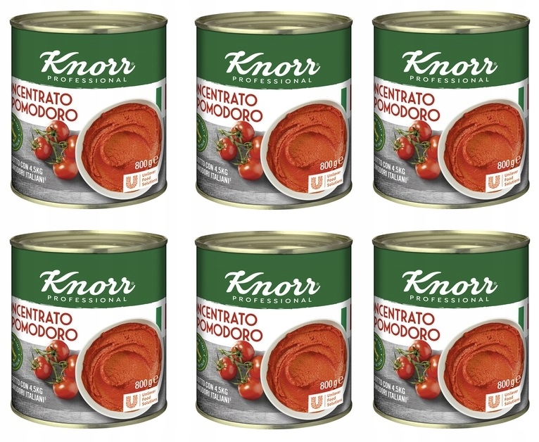 Levně 6 x 800 g Knorr Koncentrát pomodoro, rajčatový koncentrát Karton