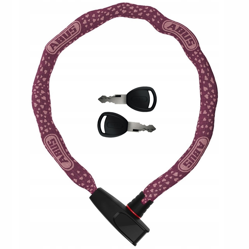 Zapięcie rowerowe łańcuch Abus 6806K/85 cherry heart 85cm