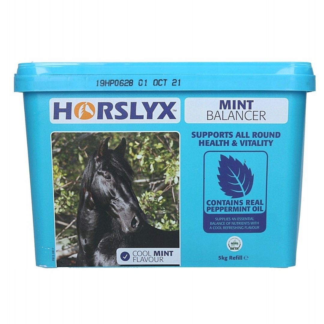 Lízátko pro koně podporující dýchací systém Horslyx Mint 5KG