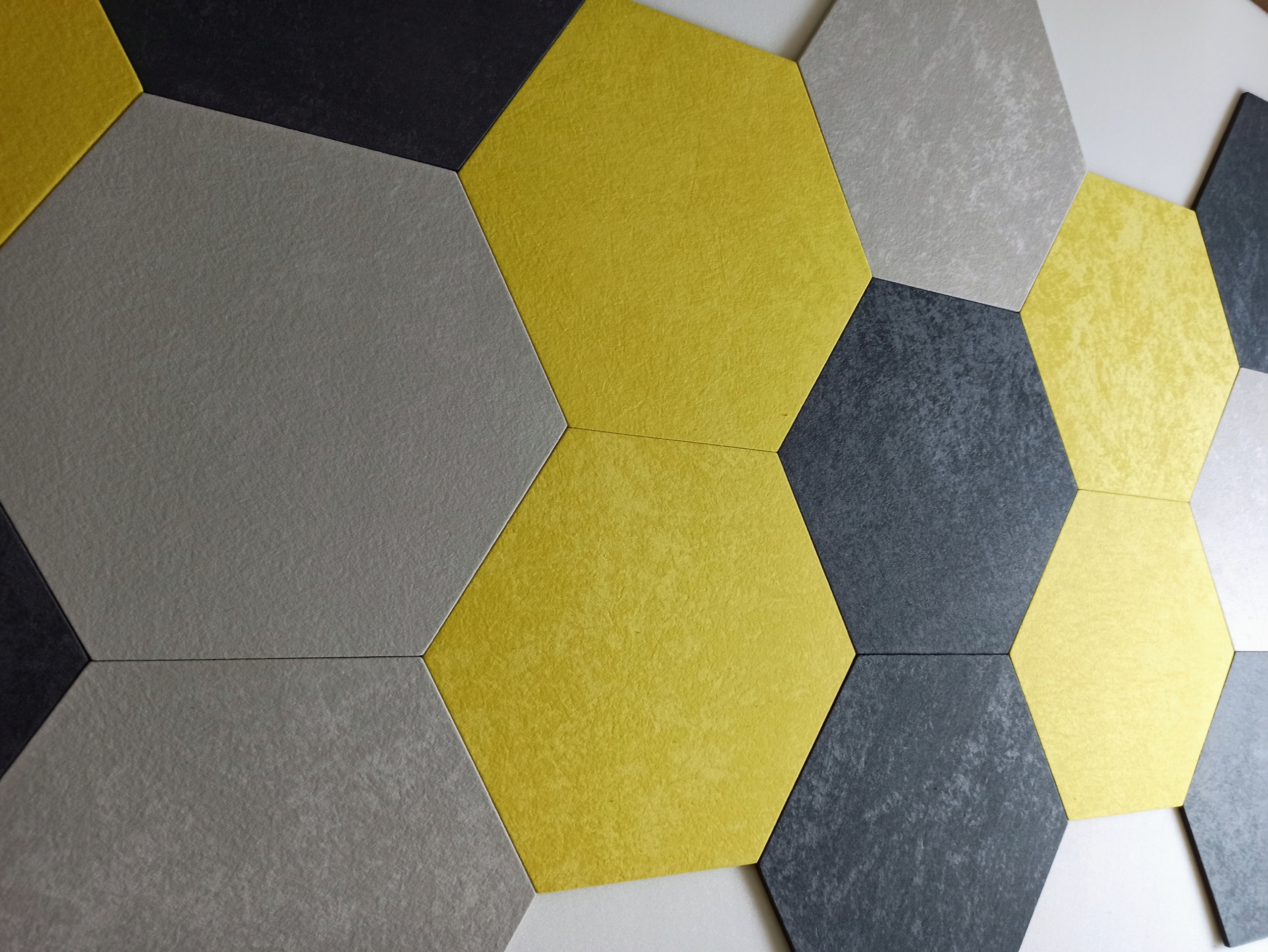

Panel Ścienny Tapicerowany Heksagon Plaster Miodu