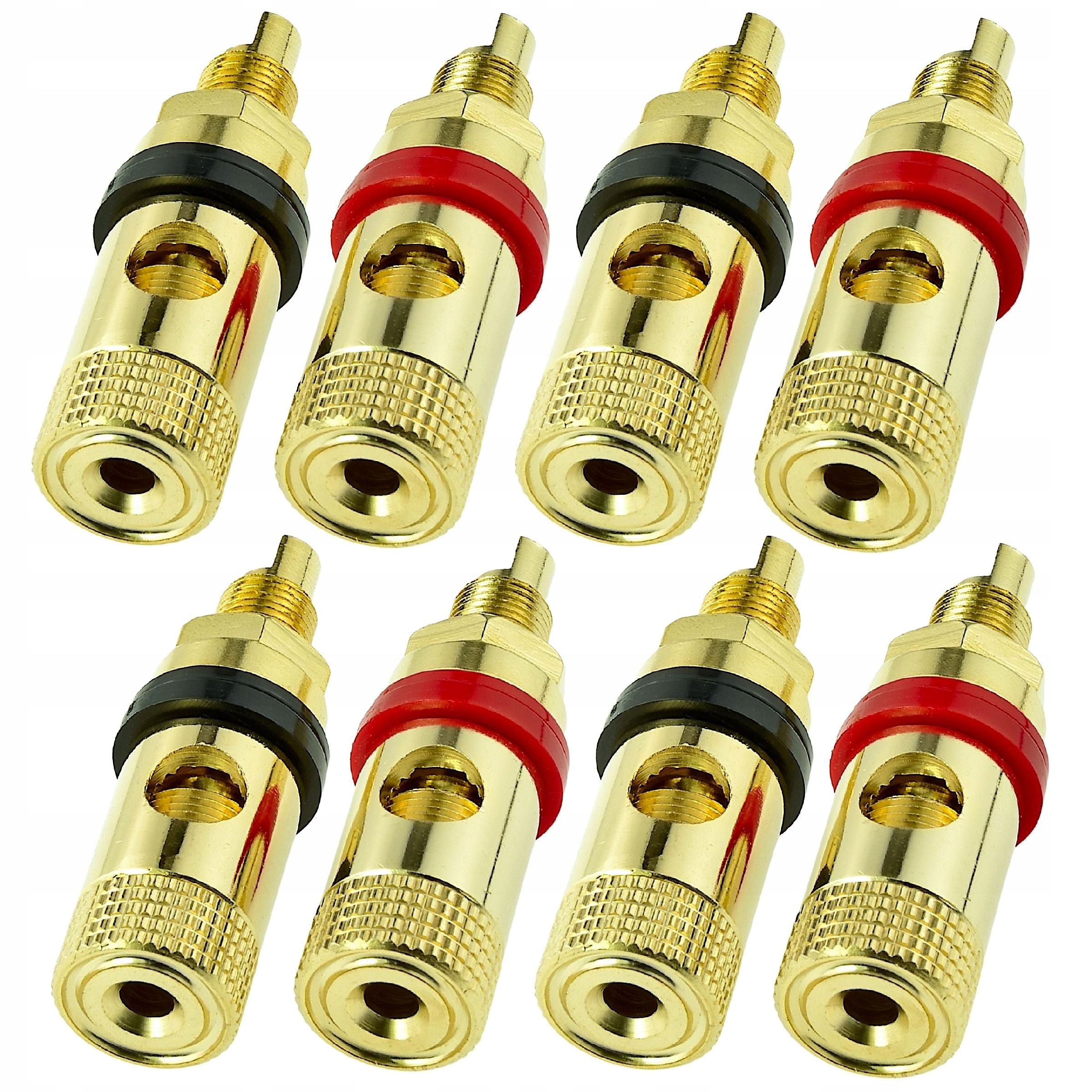 Banánové reproduktorové konektory pro reproduktory zesilovače na silné kabely GB5 8 ks