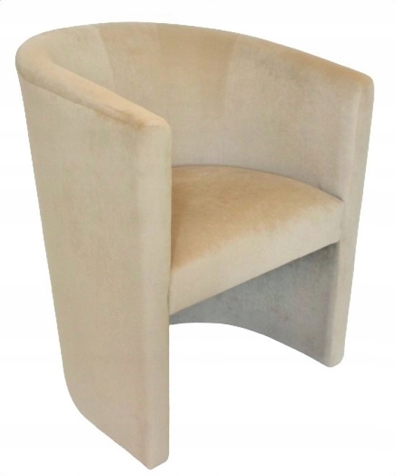 Fotel Klubowy Tomi - Plusz beżowy