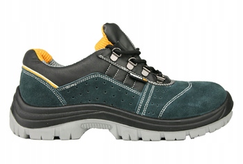 Buty Robocze Oddychające Lekkie Skórzane Półbuty Bhp Skóra Welurowa O1 R.43