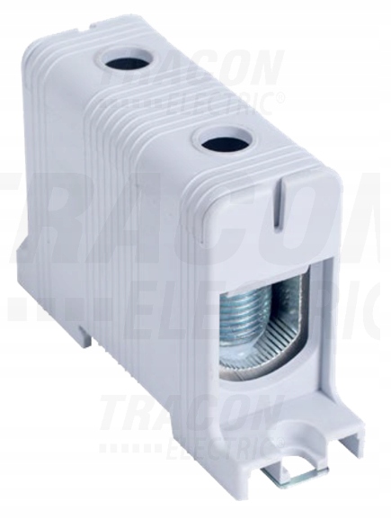 ZŁĄCZKA SZYNOWA KOMPAKTOWA 150mm² 2OTWORY 1P SZARA