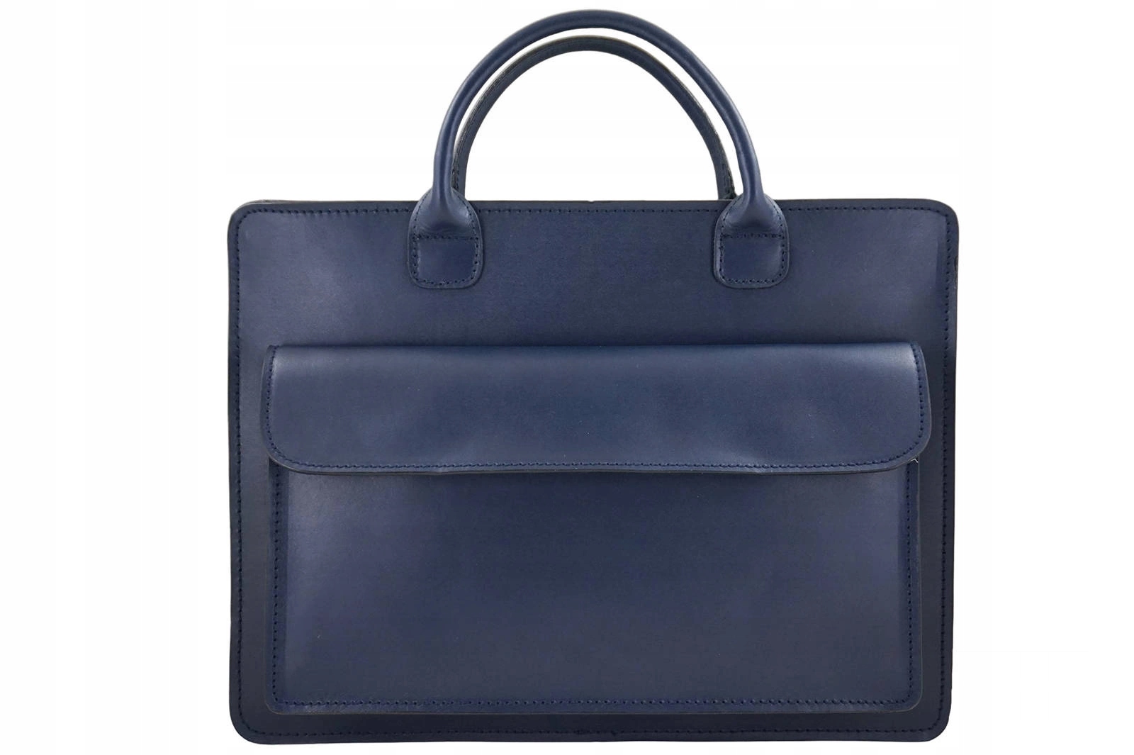 Kožená aktovka A4 Tmavě modrá
