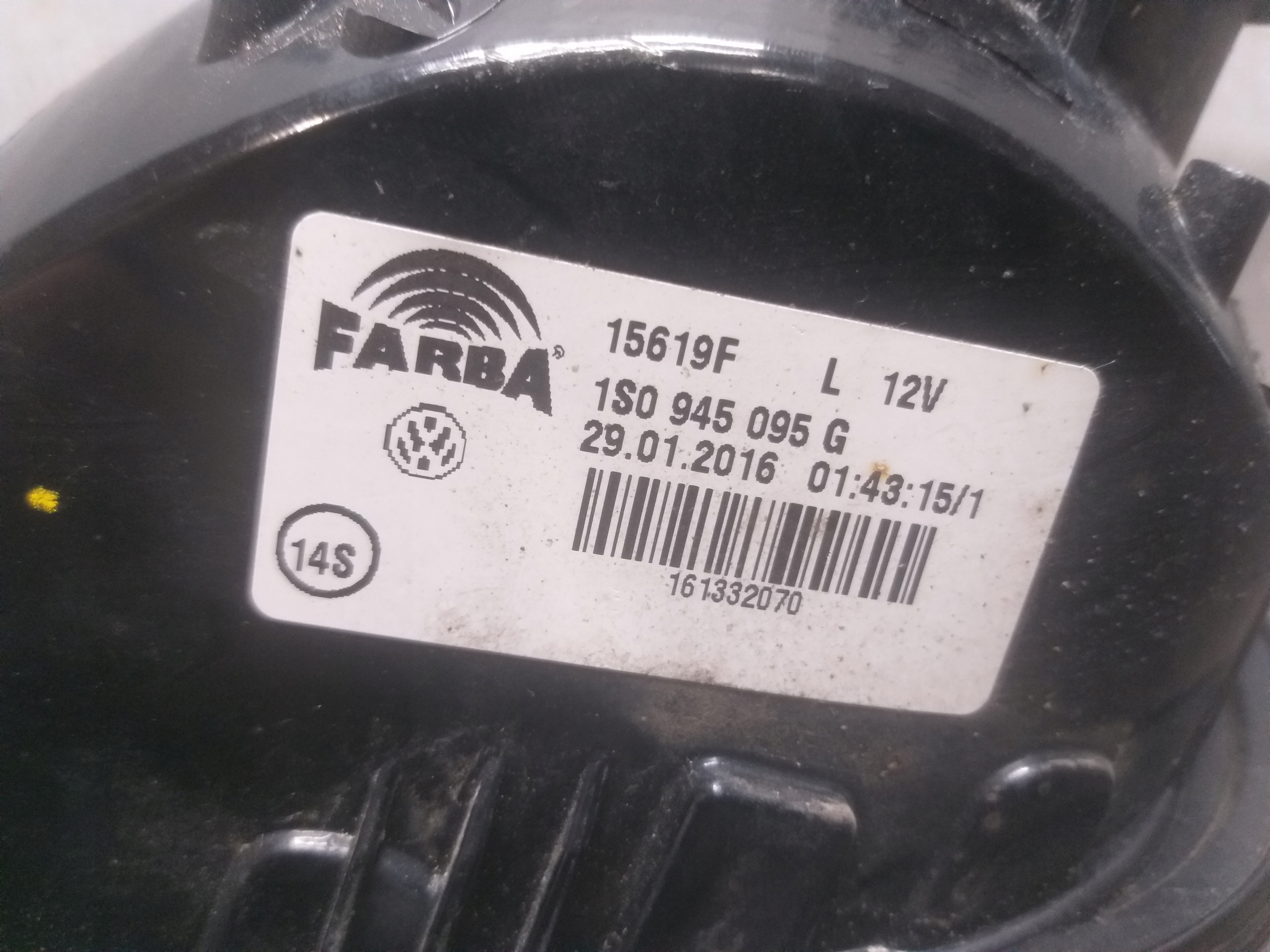 light rear part left VW UP 1S0945095G