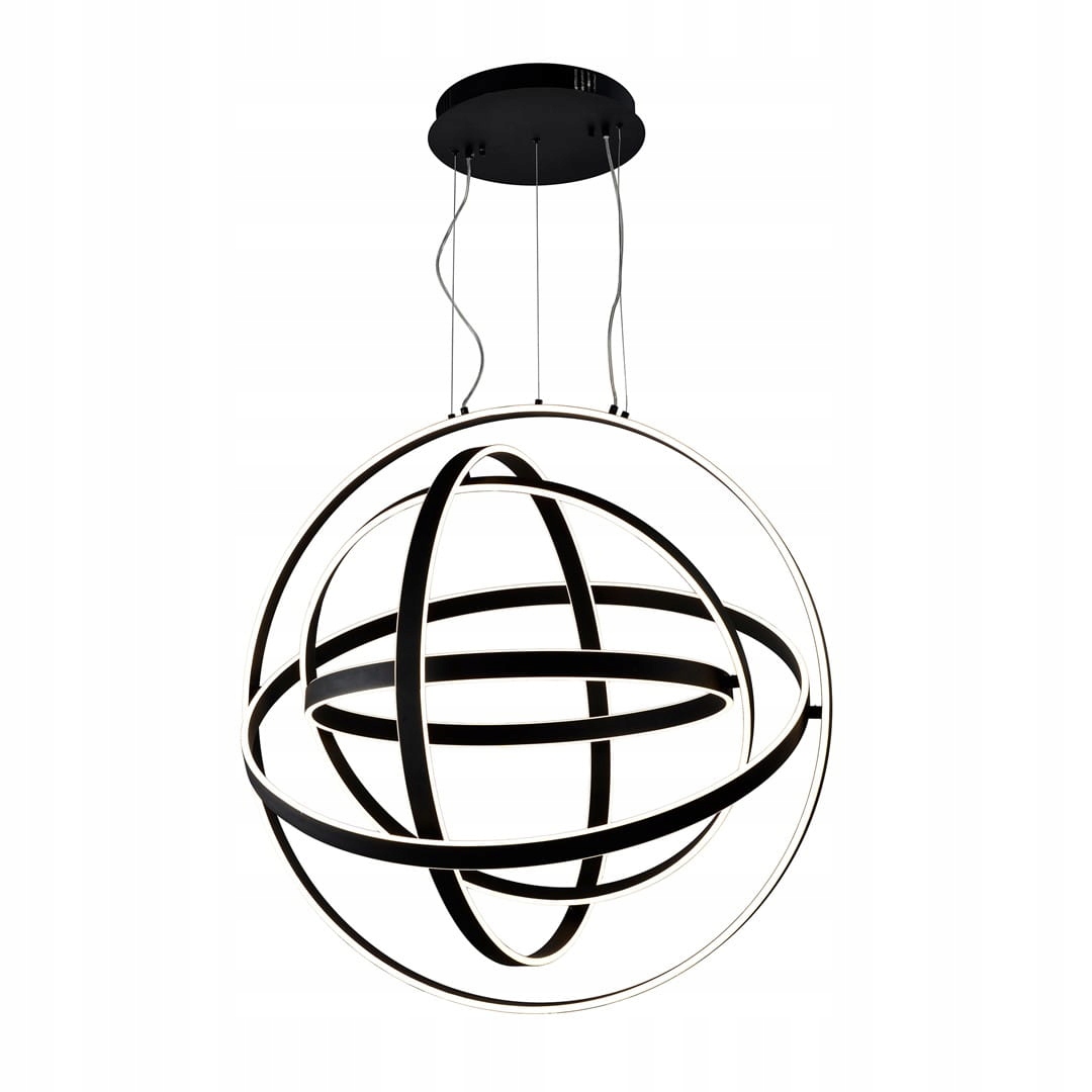 Lampa wisząca Copernicus Black 180W Led nowoczesna do salonu Milagro