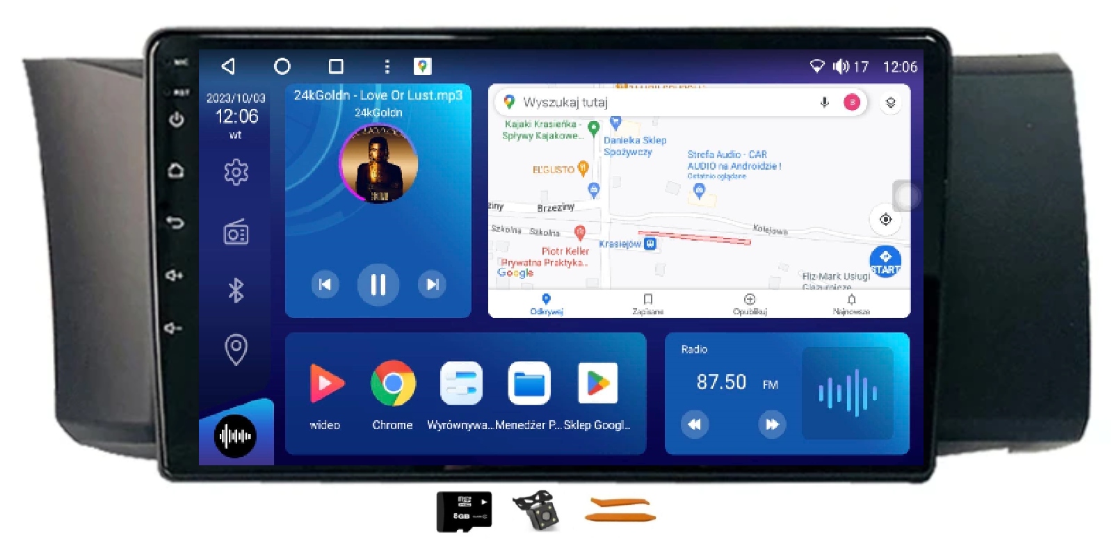 Radio Android Nawigacja Qled Carplay Lte Gps Dsp 128GB Toyota GT86 12-16