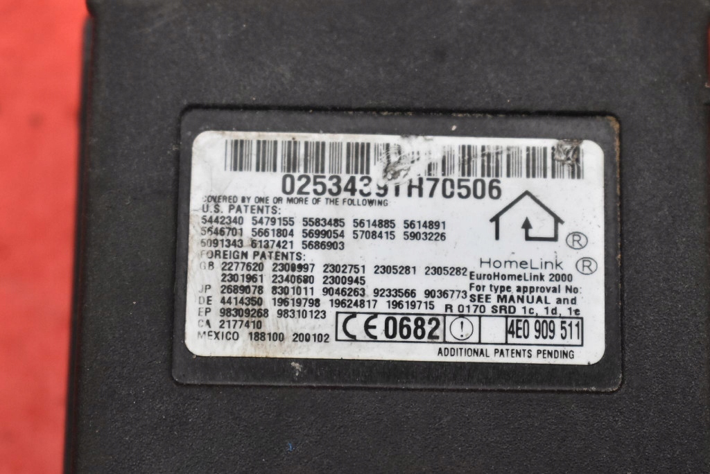 control unit module HOMELINK 4E0909511 AUDI A8 D3 LIFT 05-07
