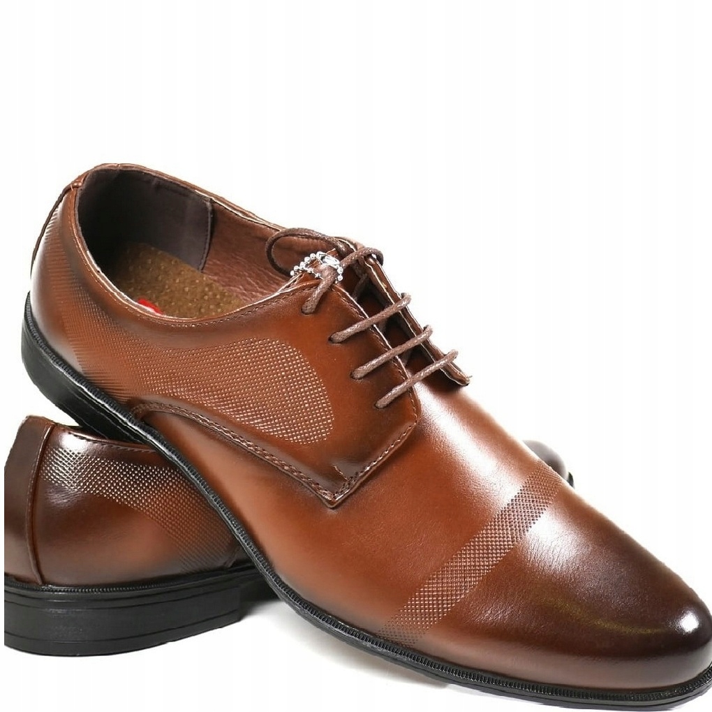 iButy Pánské Polobotky Elegantní Pantofle Hnědé S Páskem Módní