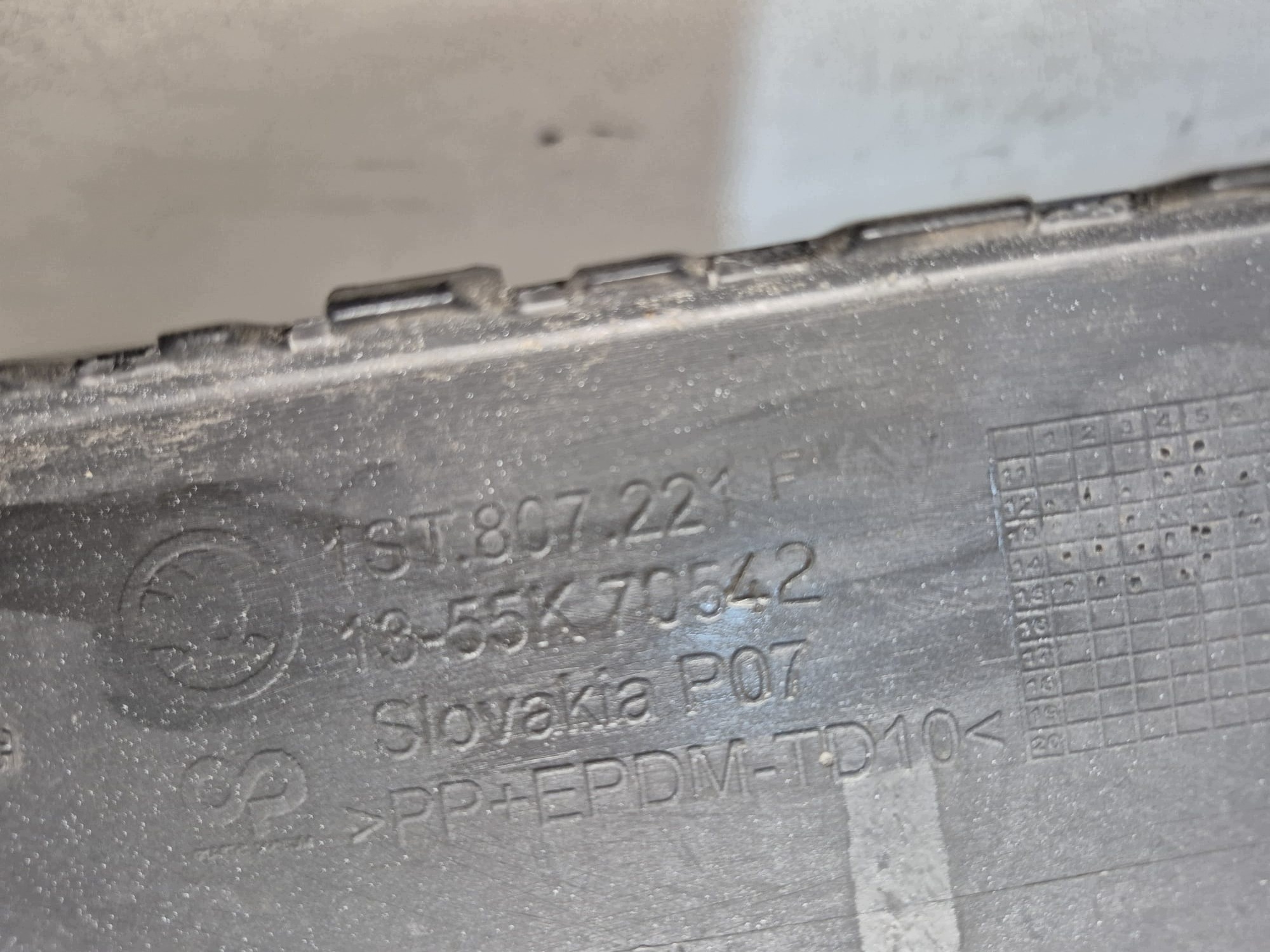 SKODA CITIGO 1ST 11- bumper front front 1ST807221F