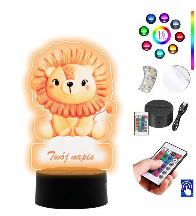 

Lampka na biurko Uv Lew 16kolorów Led Plexido