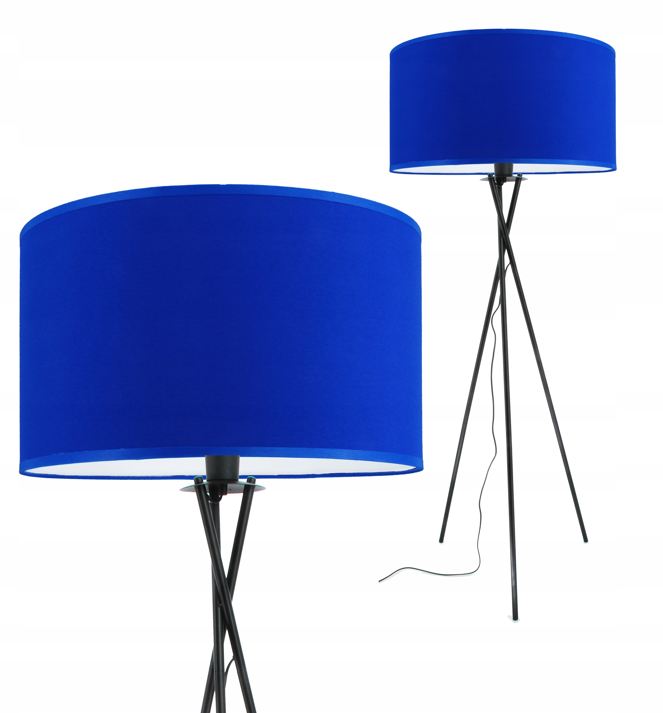 Moderná podlahová lampa modré tienidlo 40 cm, obývacia izba, spálňa, novinka