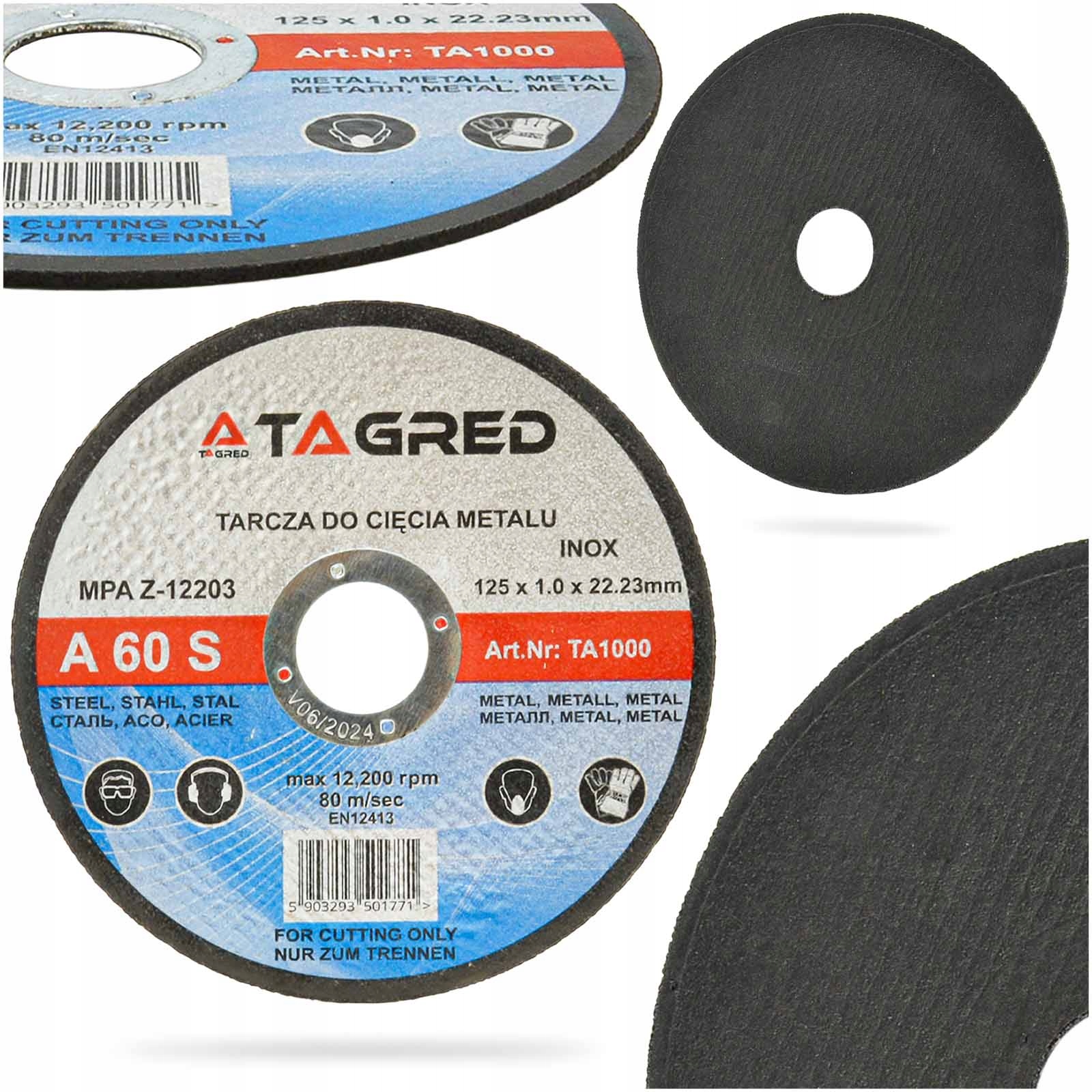 

Tagred Tarcza Cięcia Stal Nierdzewna Aluminum 125