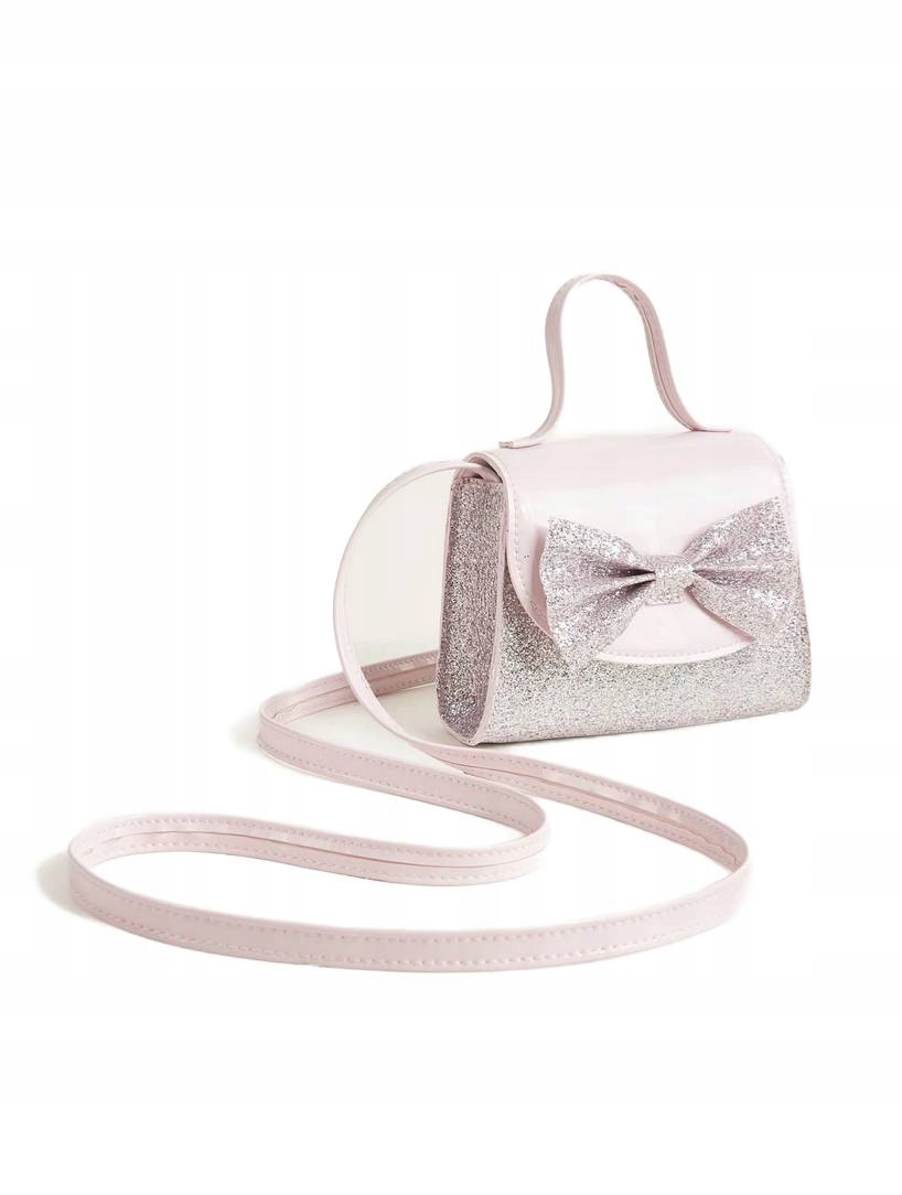 Torebka Dziewczęca z Brokatowym Wykończeniem - Różowa Delikatność Marka Inna marka