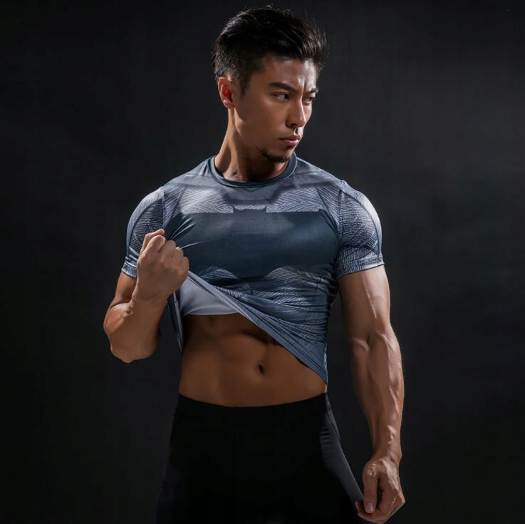 Koszulka termoaktywna Na Siłownie BATMAN DMC Rękaw krótki rękaw