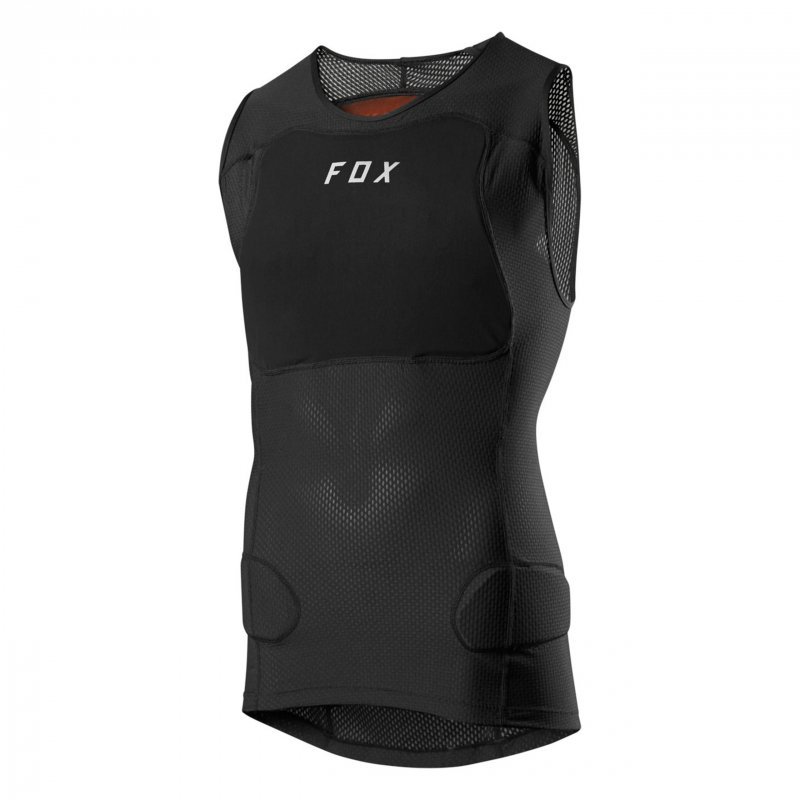Tričko S Chráničmi Bez Rukávov Fox Baseframe Pro Black XL