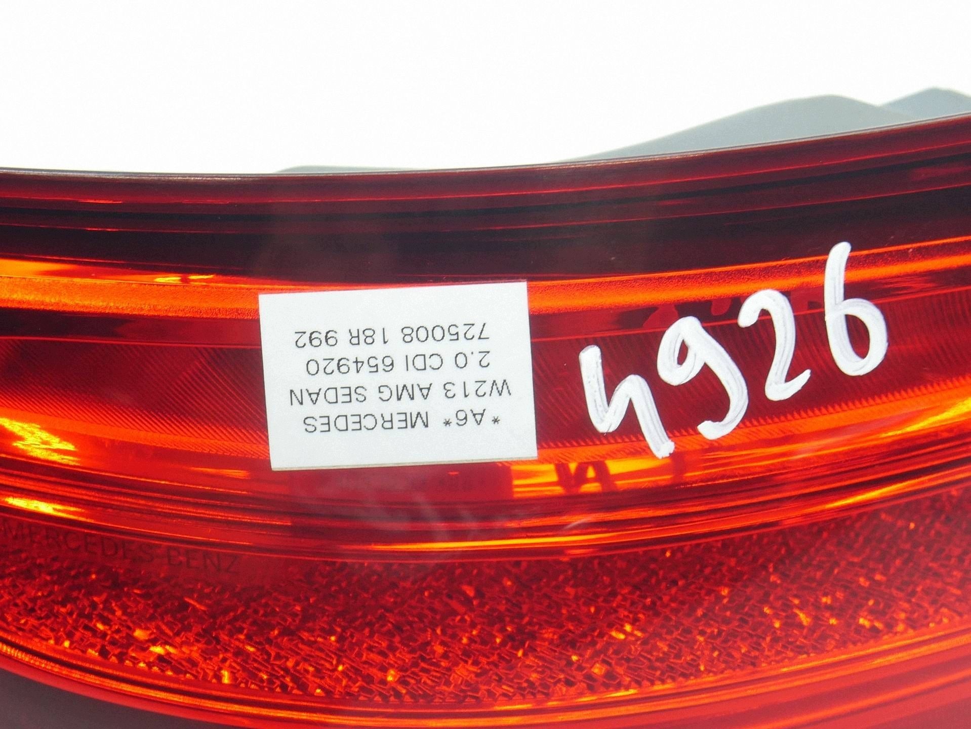 light rear rear part left left MERCEDES W213 E-class sedan