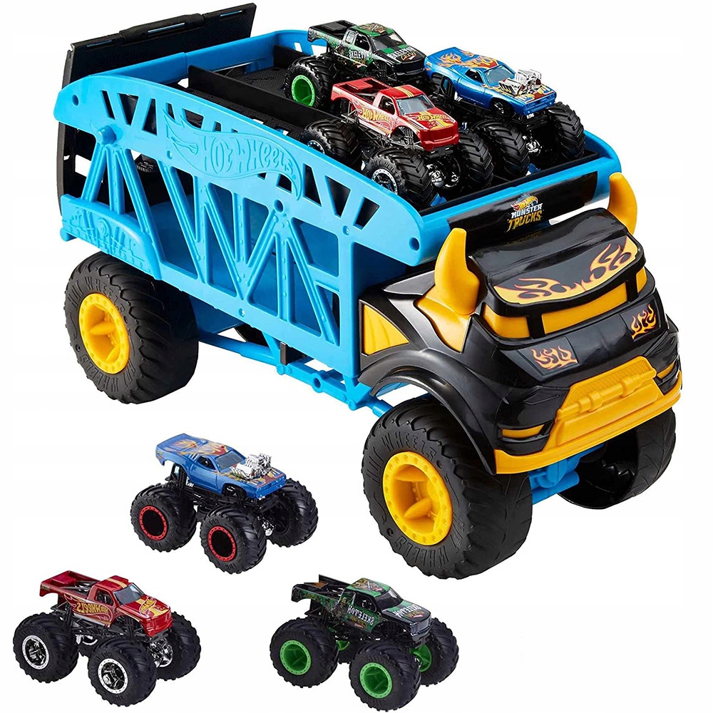 

Hot Wheels Transporter Laweta Monster Truck 3 Auta
