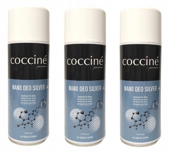 

3x Odświeżacz Do Obuwia Butów Coccine Nano Silver