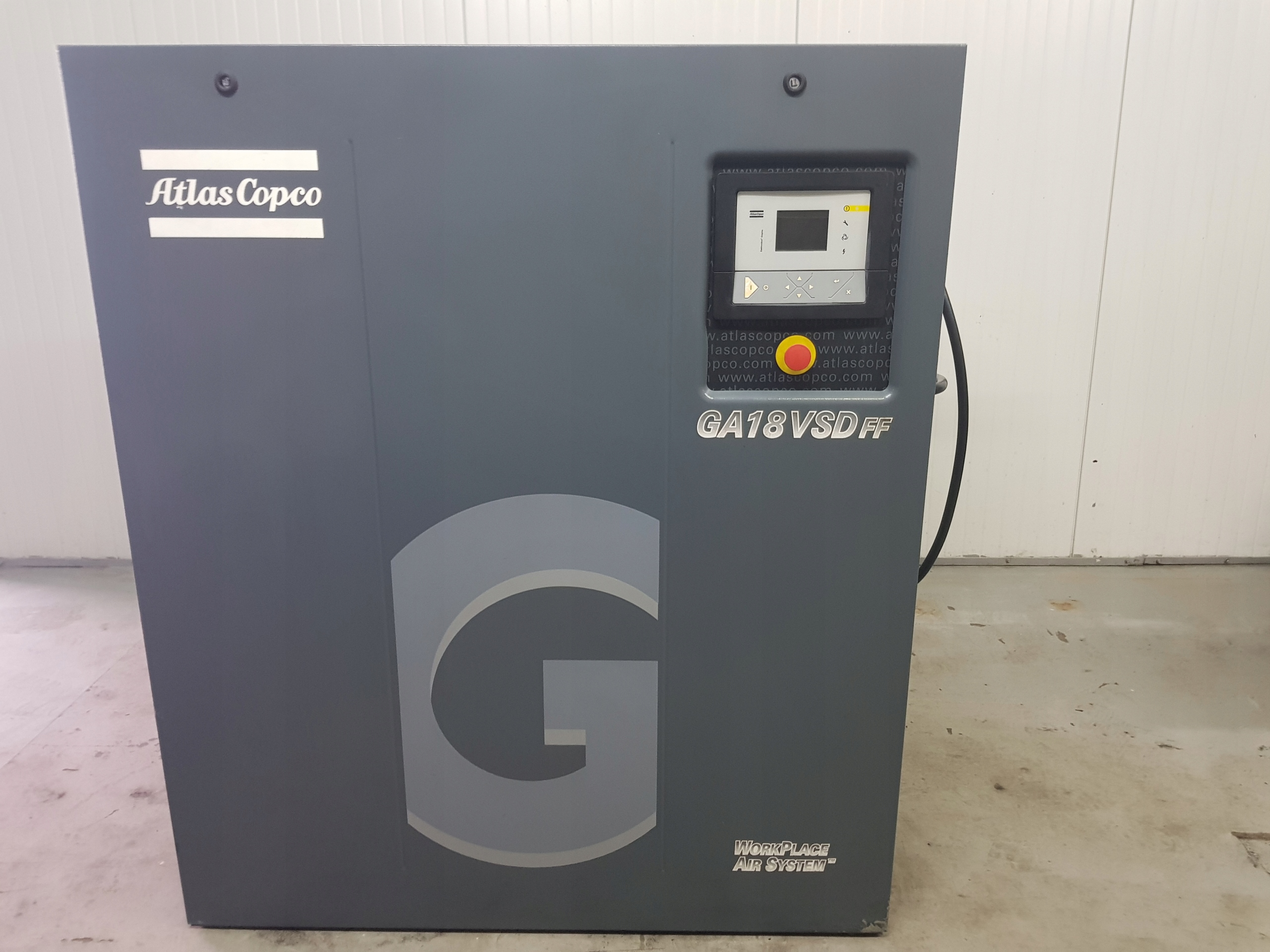 Sprężarka śrubowa ATLAS COPCO GA18 VSD