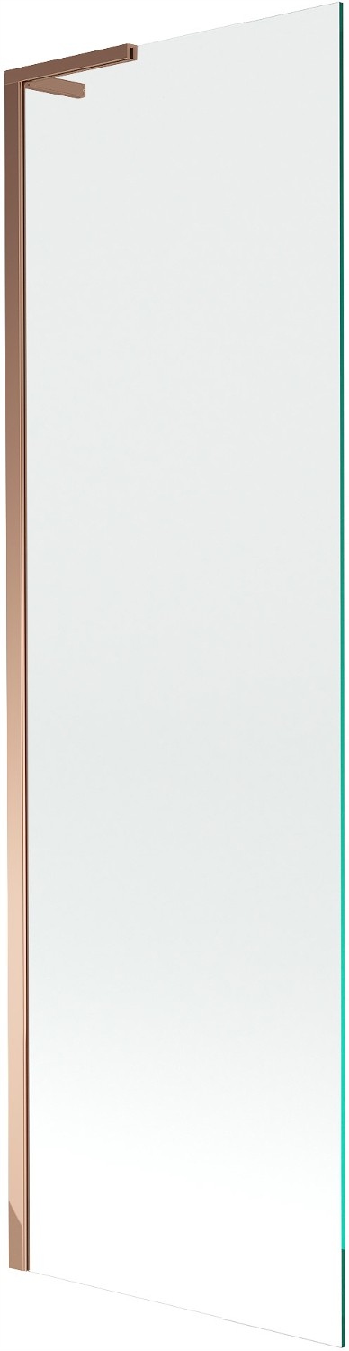 Mexen Next L vanová zástěna 1-dílná 60 x 150 cm, transparentní, růžové zlat