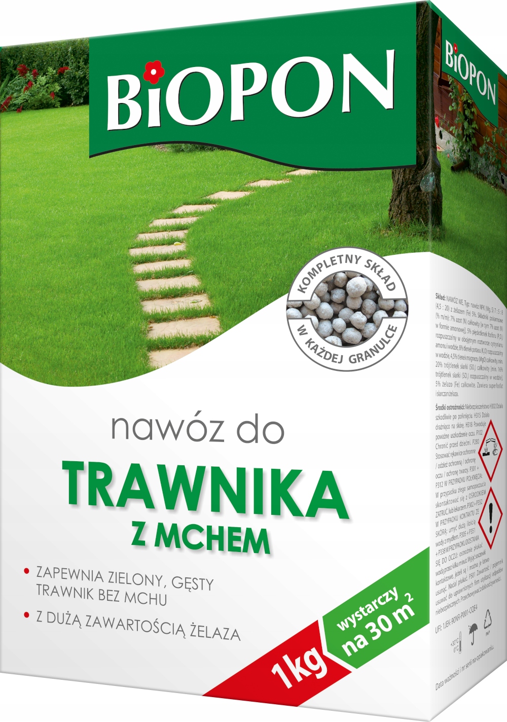 

Biopon nawóz do Trawnika Z Mchem 1 kg granulat