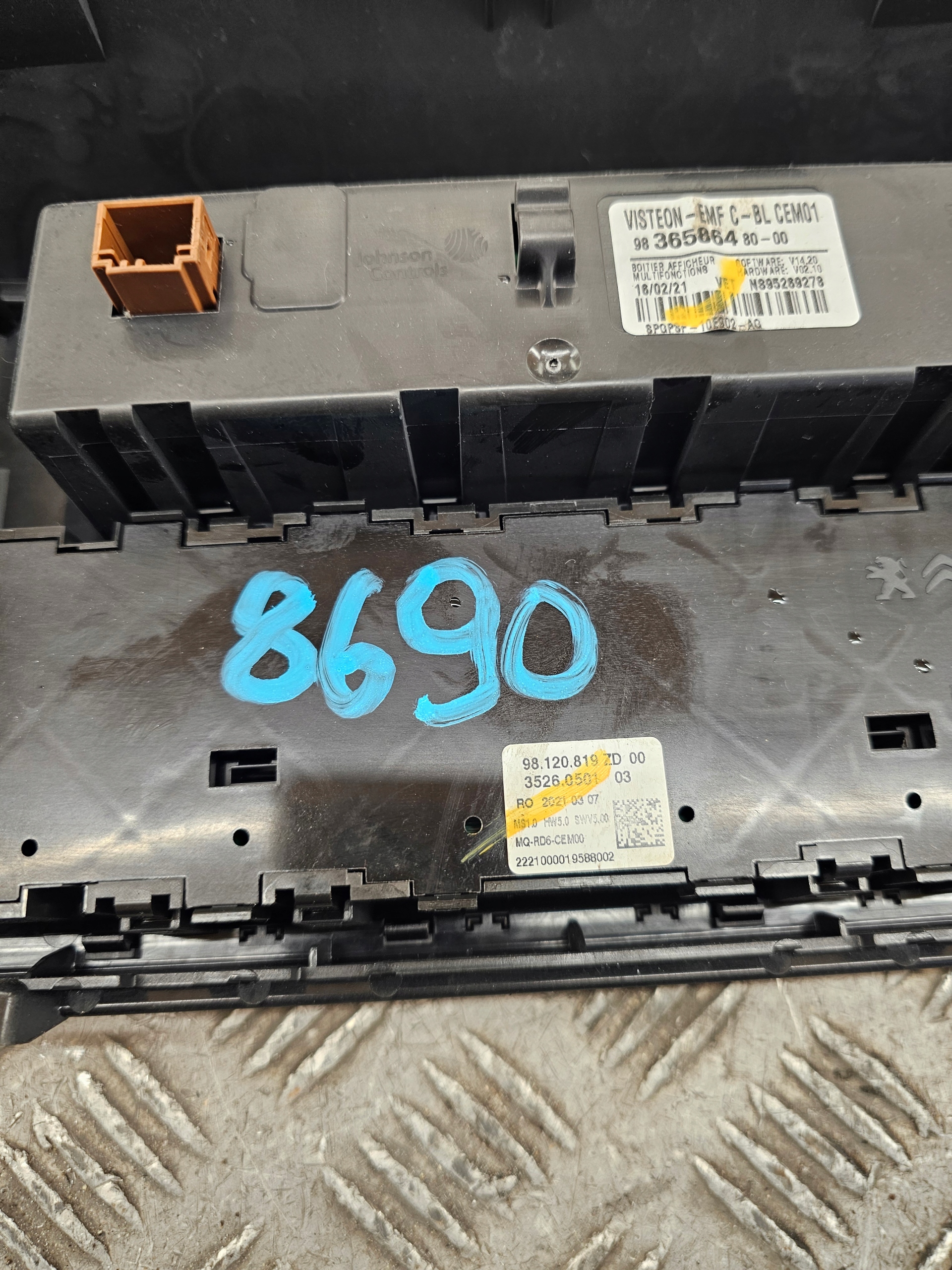 PANEL display RADIA JUMPY EXPERT III PROACE II 98120819ZD