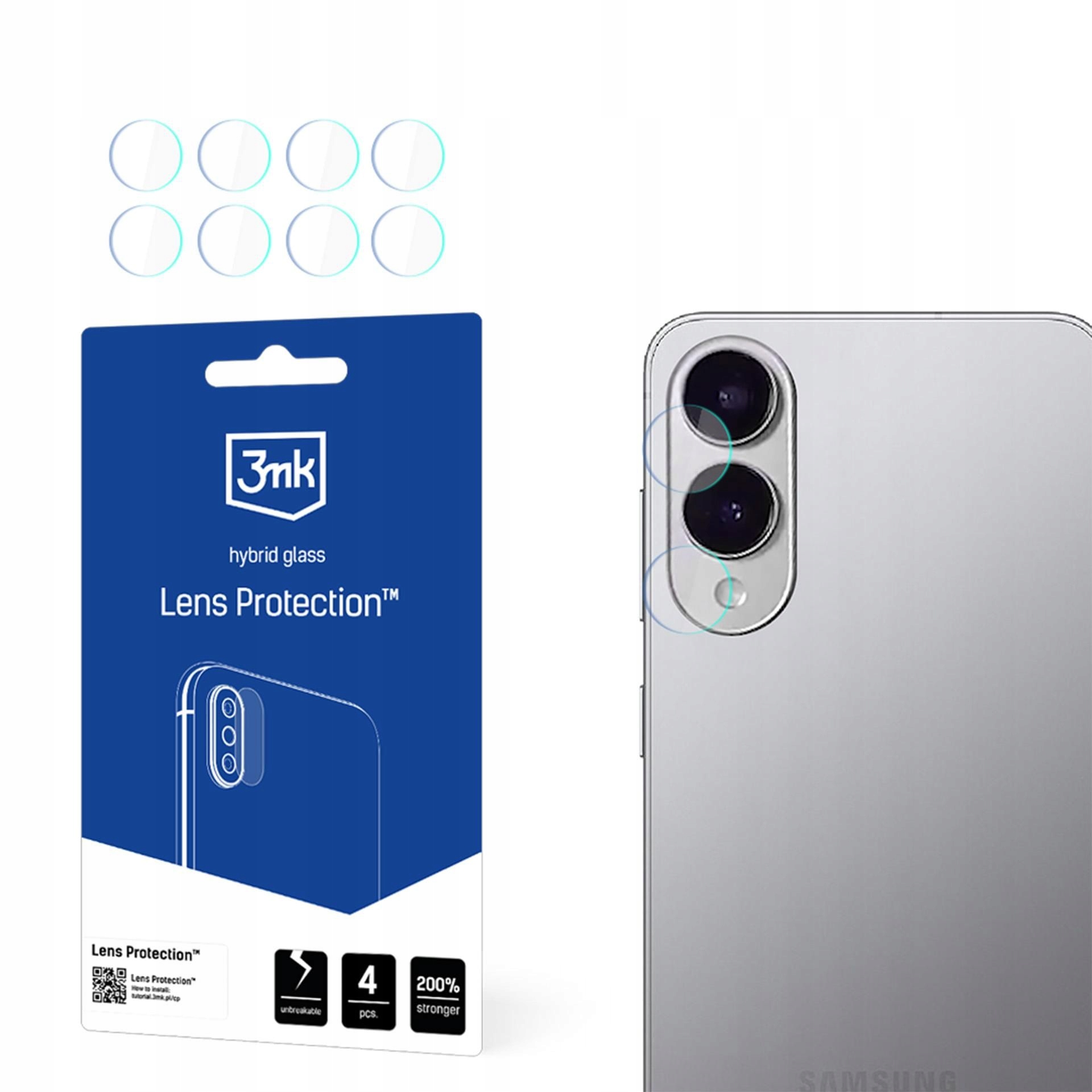 4x Szkło na obiektyw aparatu do Galaxy S25 Edge 3mk Lens Protection