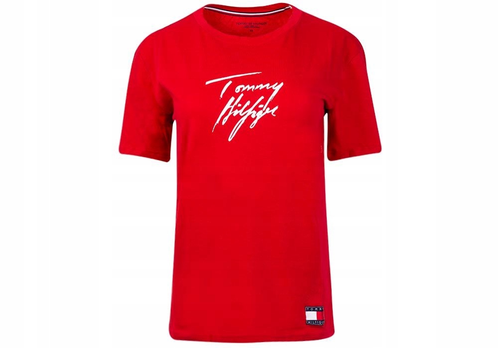 

Tommy Hilfiger Damska Koszulka T-shirt Red r. S