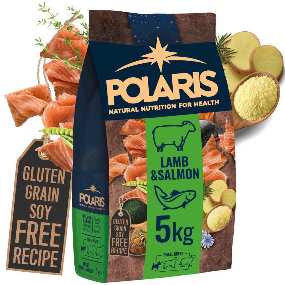 Levně Polaris Suché Krmivo Bez Obilovin Pro Psy Malých Plemen Losos Jehněčí 5KG