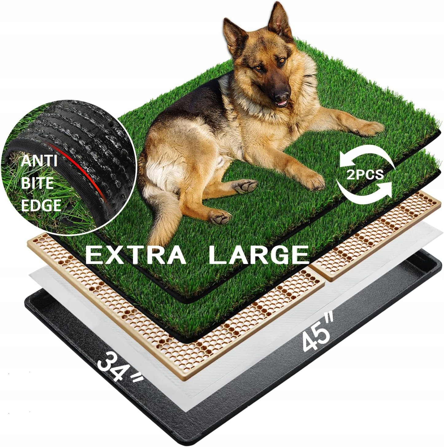 Meexpaws toaleta pro psy XL 114×86 cm Tráva Trénink Domácí