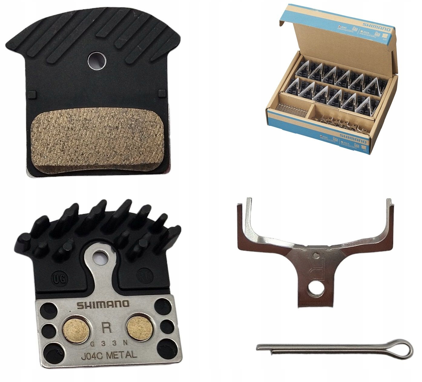 Okładziny hamulca Shimano J04C metaliczne Oem