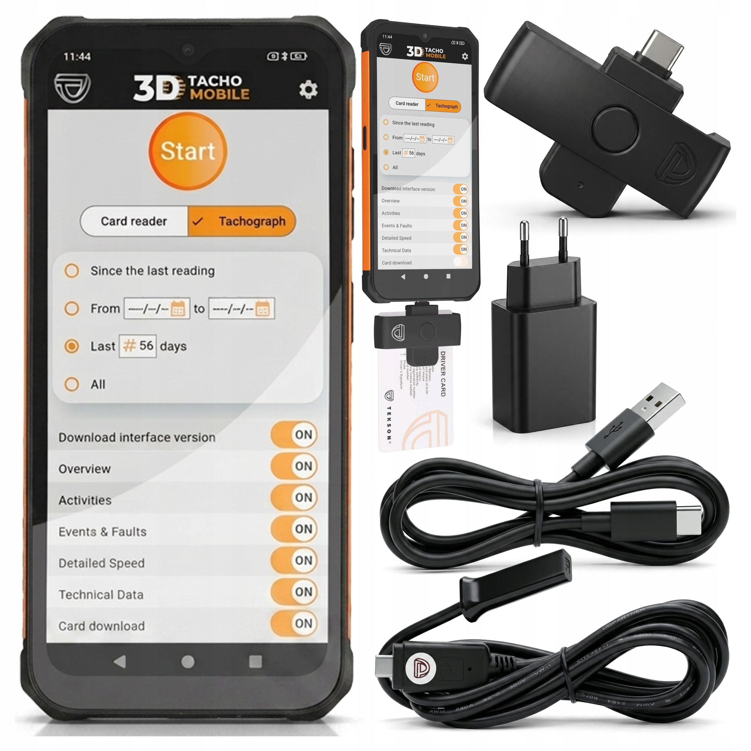 Czytnik Tachografów Kart Kierowców Smart 4.1 Tekson 3D Tacho Mobile 2026