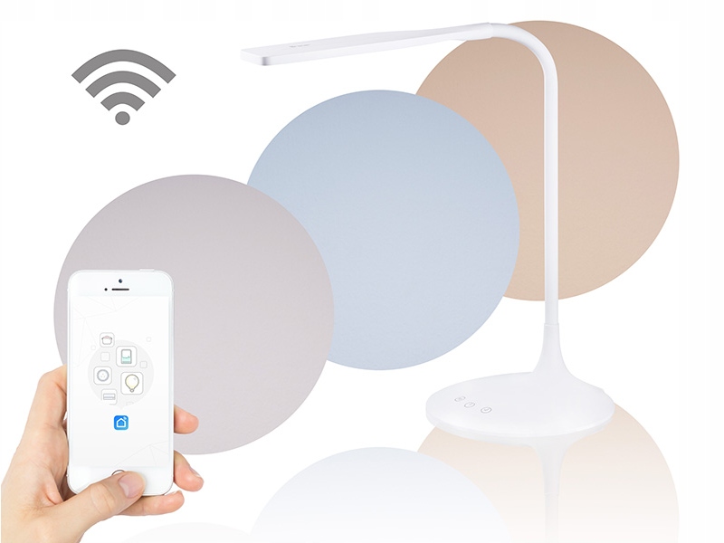 LAMPKA Z WBUDOWANYM WIFI I OBSŁUGĄ ASYSTENTÓW GŁOSOWYCH + FILTR EYE-PROTECT