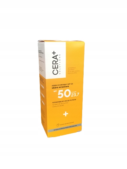 Cera+ Solutions Krem Ochronny Spf 50 Skóra Wrażliwa