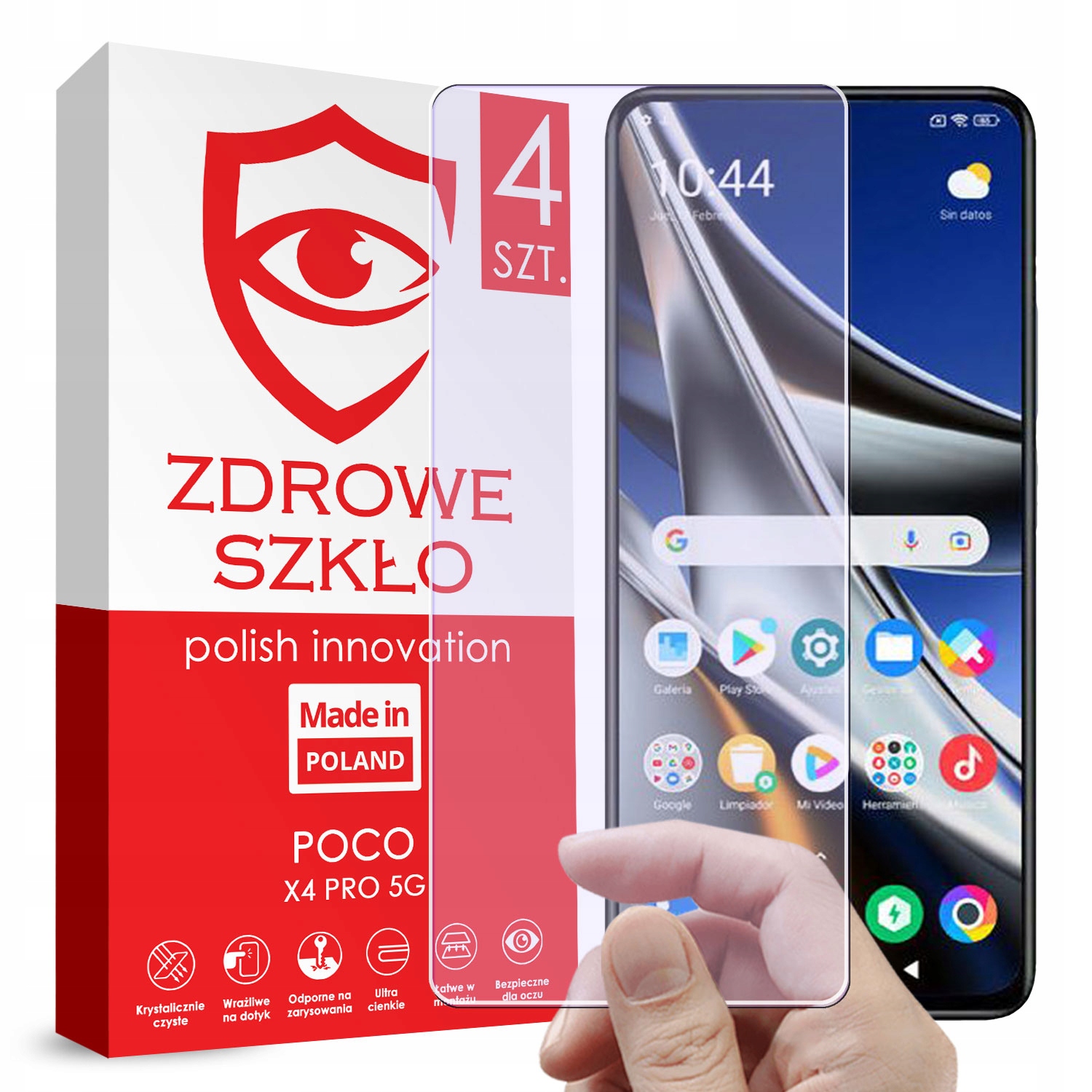 

4x Szkło Hybrydowe Do Poco X4 Pro 5G