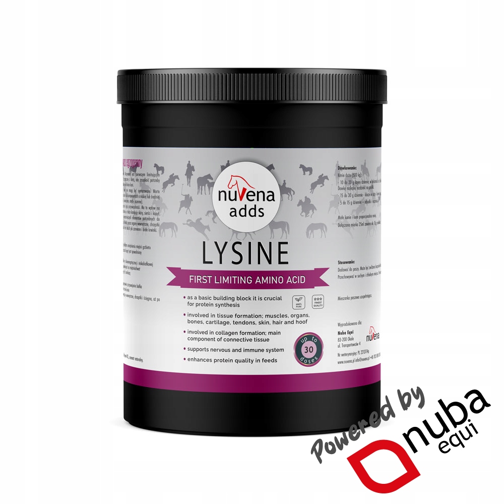 NuVena Lysine 600g L-Lizyna dla koni (0,6 kg) (Nuba Equi)