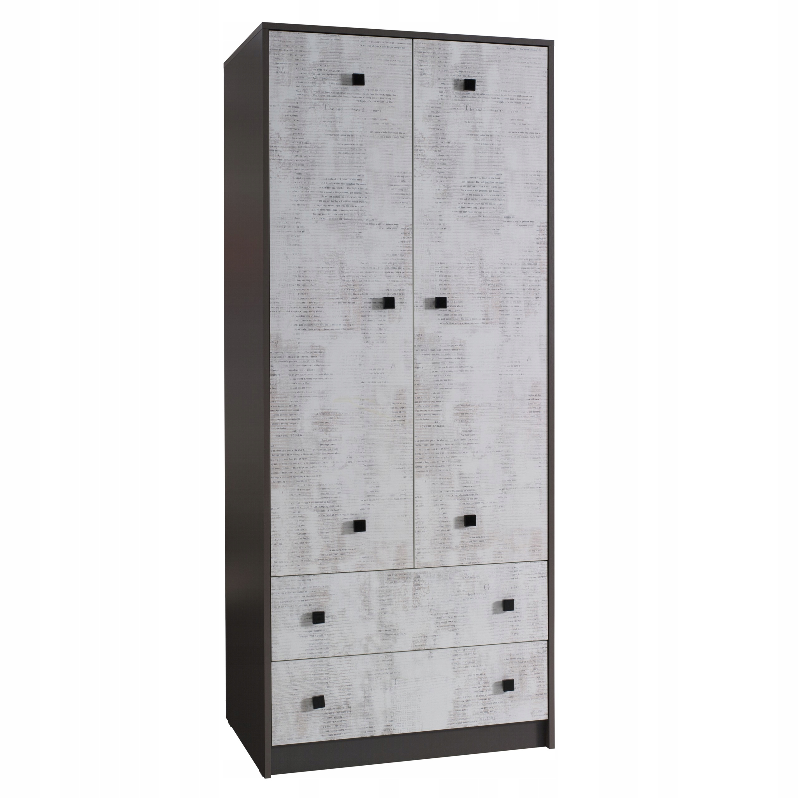 meble TOMMY _02 szafa 2d grafit / enigma