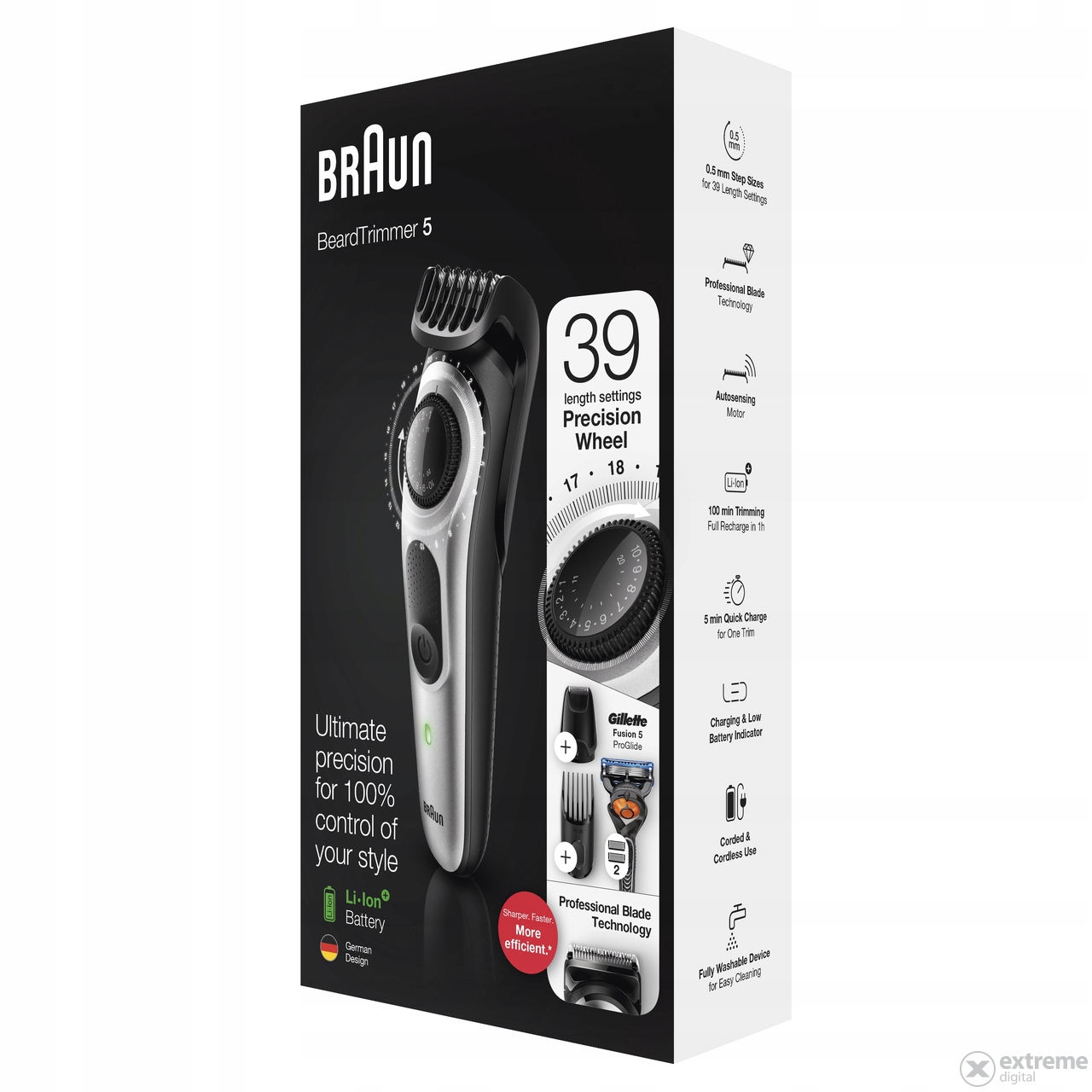 Braun zastrihávač vlasov Bt 5265 Metallic Silver